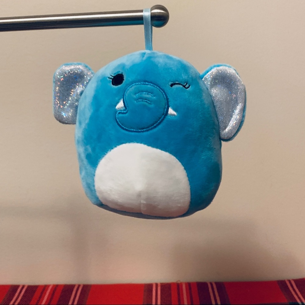 Squishmallow ☃️❄️ Ornament Mila Blue Elephant 🐘, Christmas 🎄, 3.5” New
